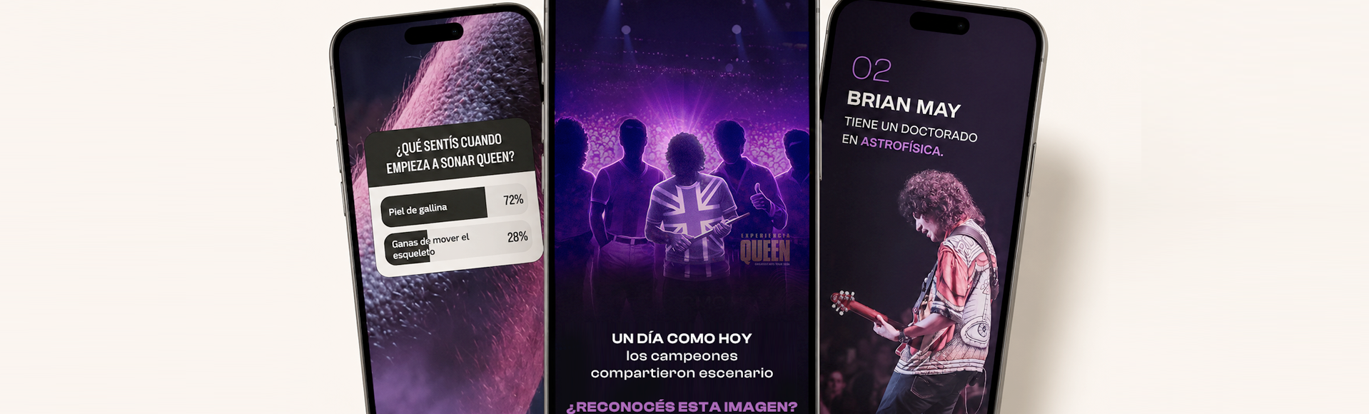 Experiencia Queen — content strategy campaign