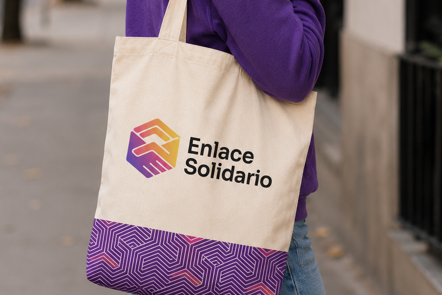 Enlace Solidario — brand identity for a community support network